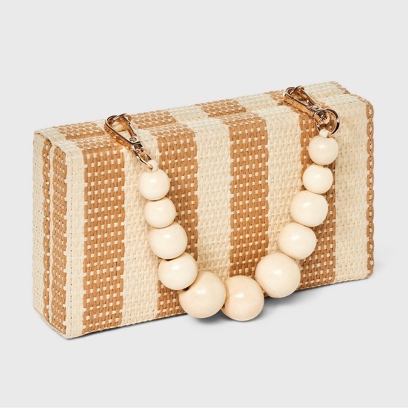 a new day Handbags - NWT Mini Hardshell Straw Clutch - A New Day